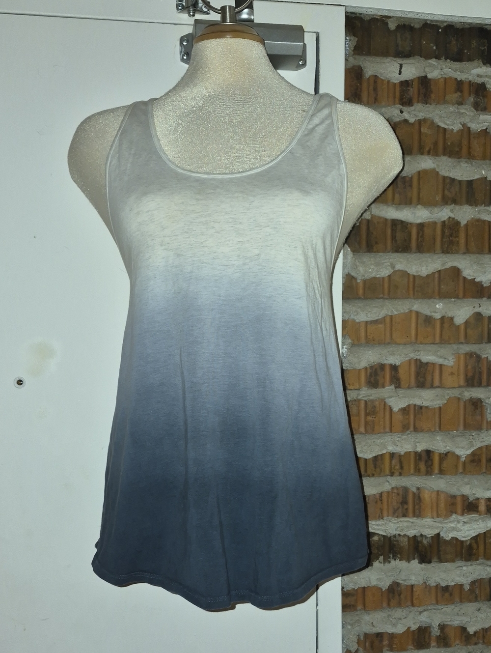 Lululemon Singlet Tank Top Cream Gradient Gray Size 6 8